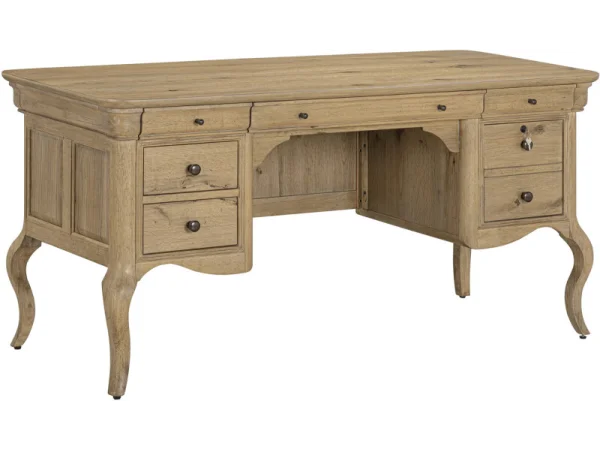 Chateau Philippe 64″ Half Ped Desk Desks Aspen Home