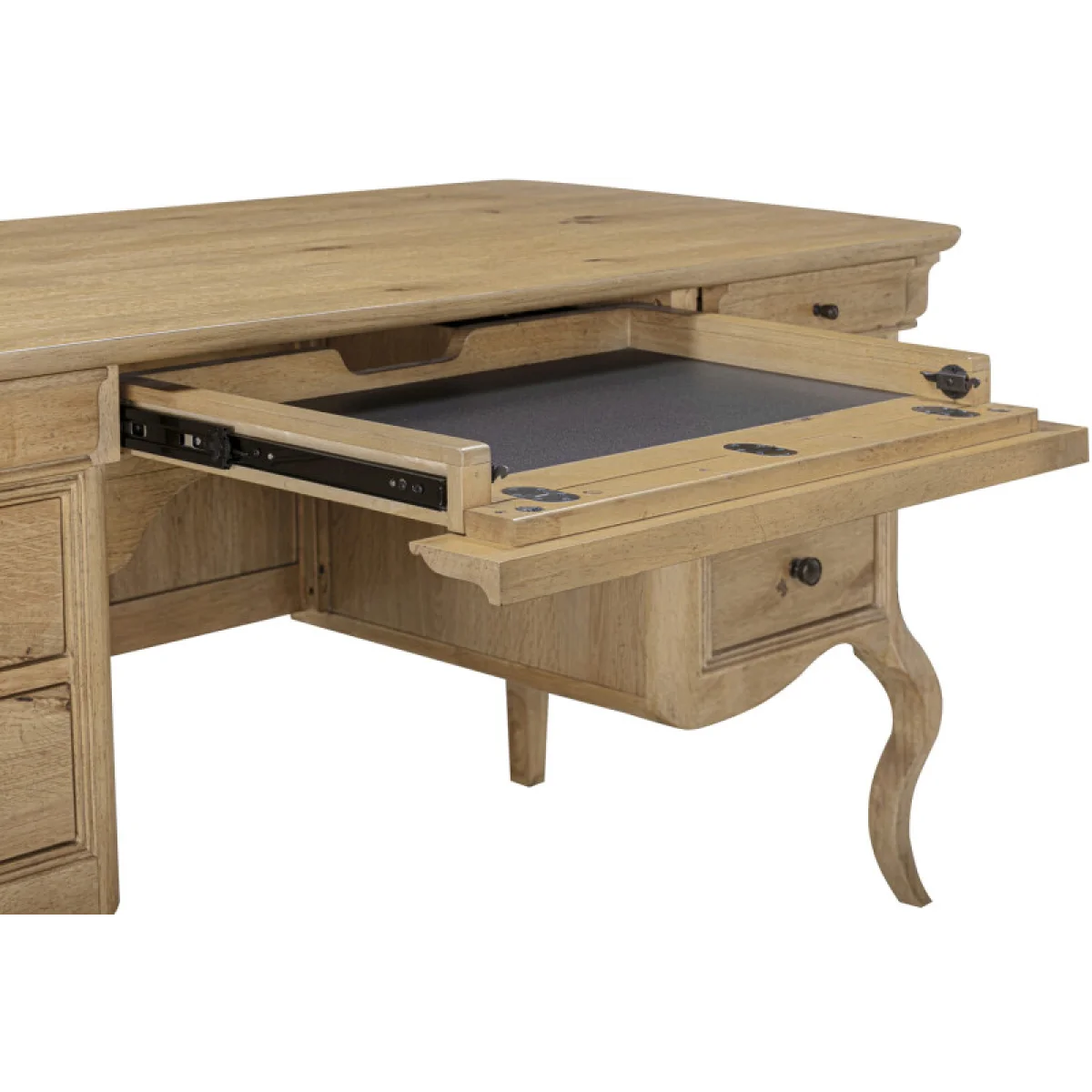 Chateau Philippe 64″ Half Ped Desk Desks Aspen Home 7