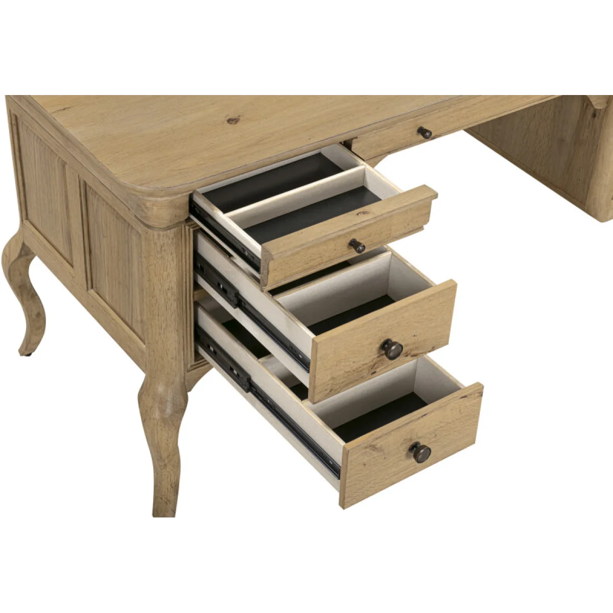 Chateau Philippe 64″ Half Ped Desk Desks Aspen Home 12