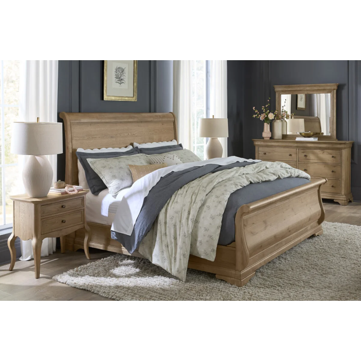 Chateau Philippe King Sleigh Side Rails Bed Parts Aspen Home 10