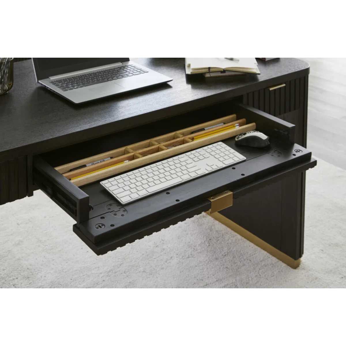 Rylan 60″ Writing Desk Desks Aspen Home 8