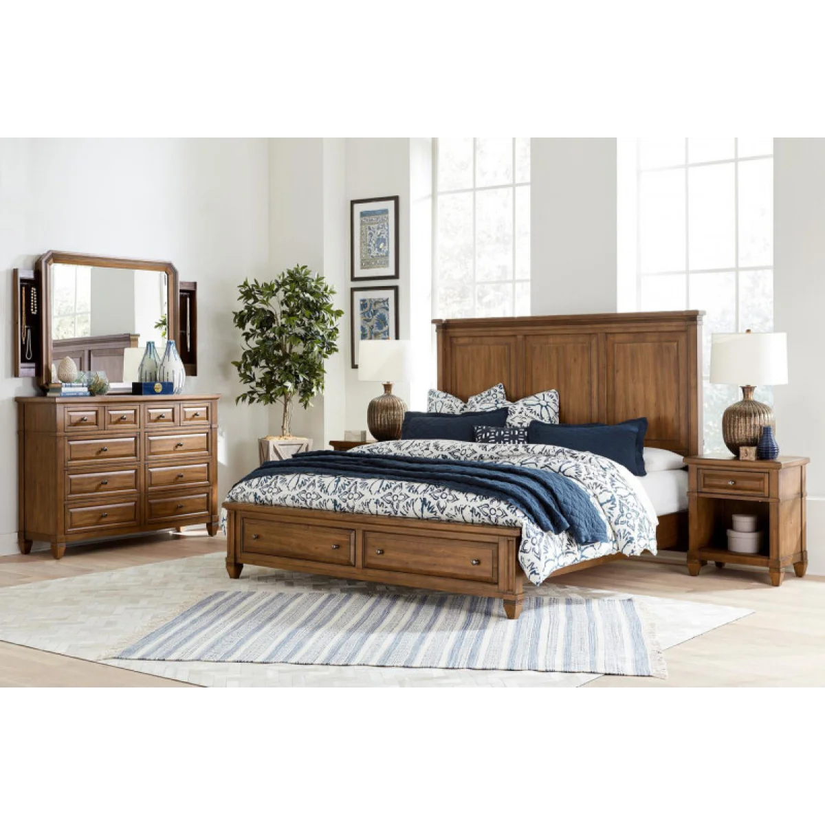 Thornton Mirror W/jewelry Storage Bedroom Mirrors Aspen Home 7
