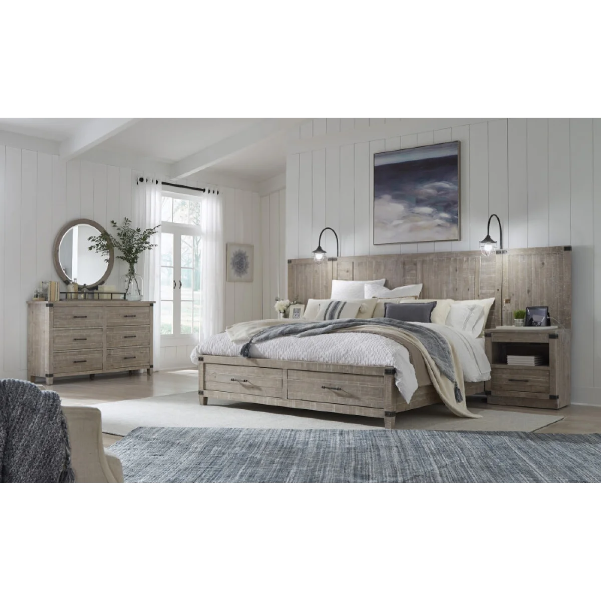 Foundry 1 Drawer Nightstand I349BRGRP2 Nightstands Aspen Home 9