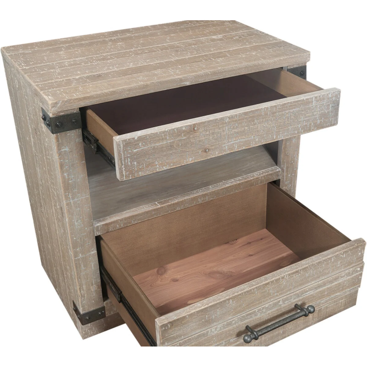 Foundry 1 Drawer Nightstand I349BRGRP2 Nightstands Aspen Home 11
