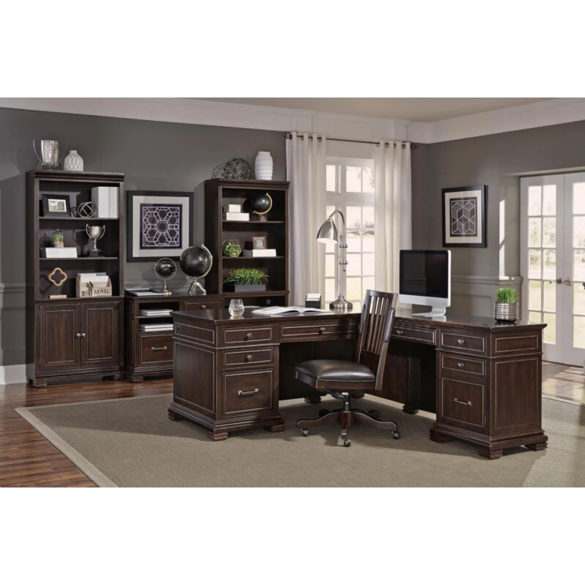 Weston 48″ Return Desk Desks Aspen Home 6