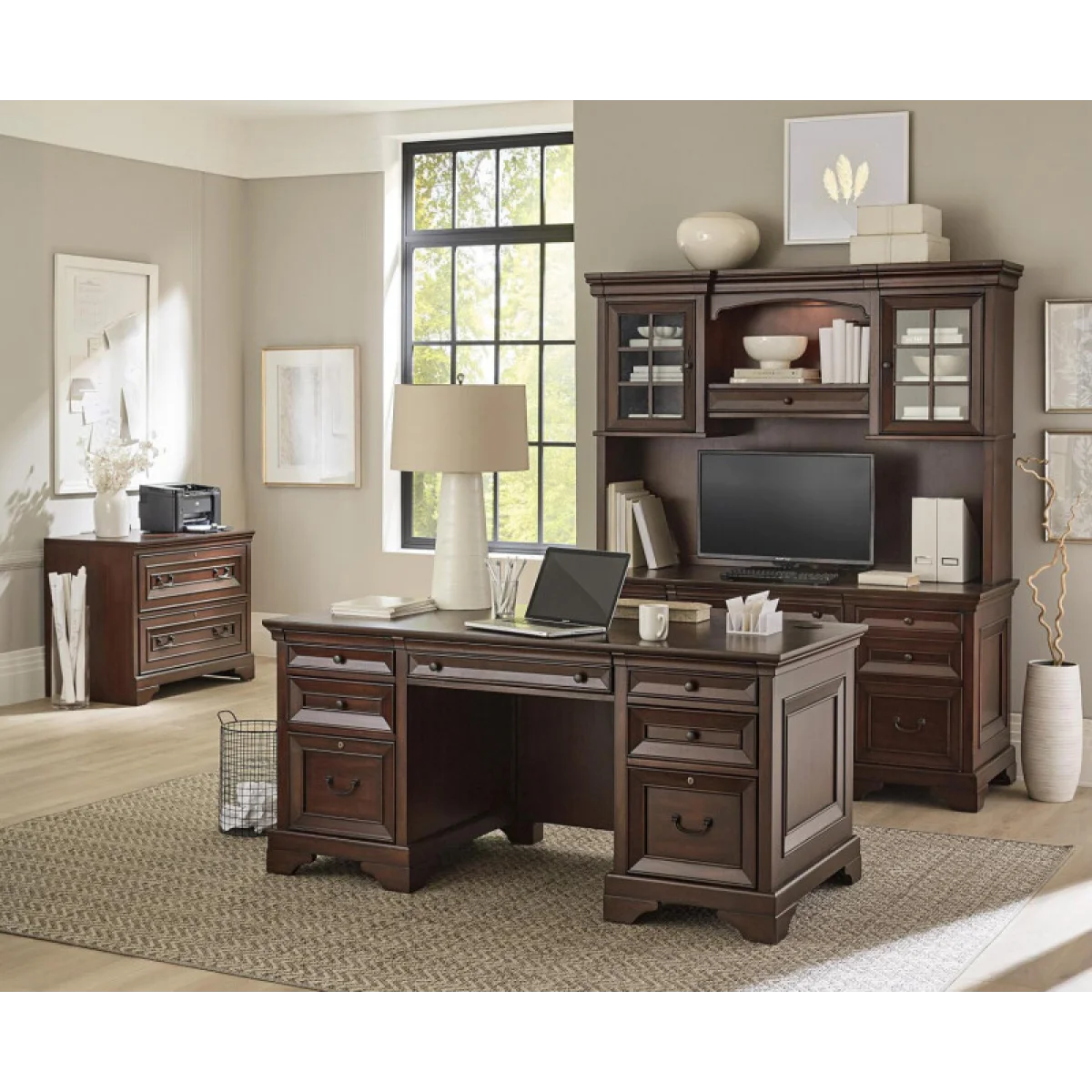 Richmond 66″ Credenza Desk Desks Aspen Home 8