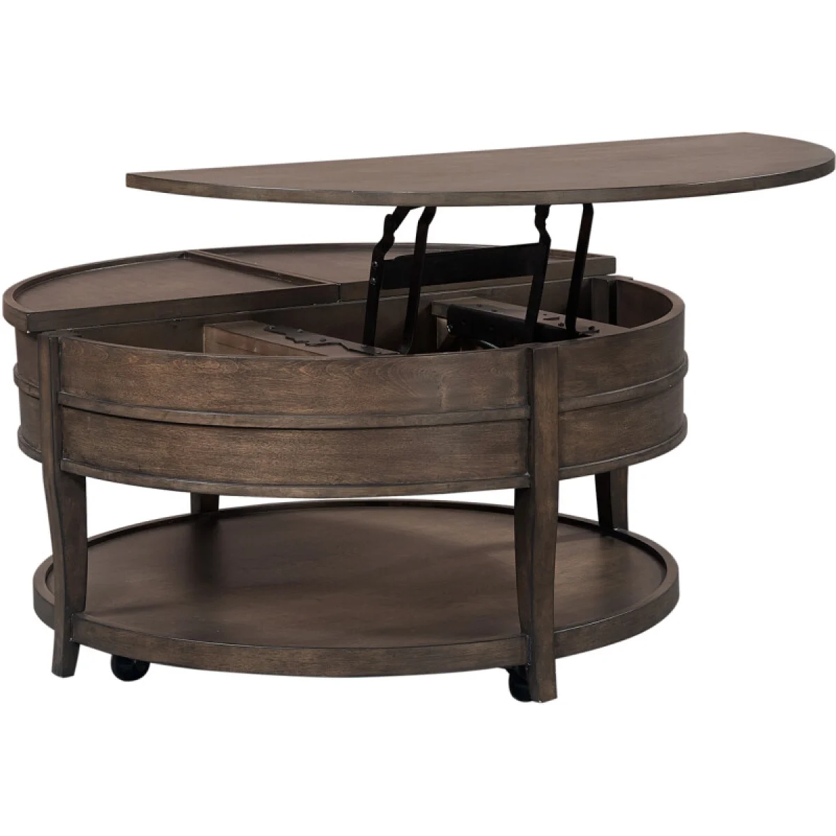Blakely Lift Top Round Cocktail Table Cocktail & Coffee Tables Aspen Home 9