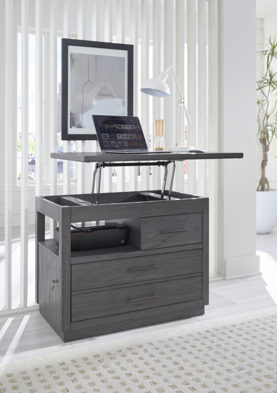 Preston Workstation Combo File W/ Lift Top Office Storage Aspen Home 8 Preston Workstation Combo File W/ Lift Top Office Storage Aspen Home 8