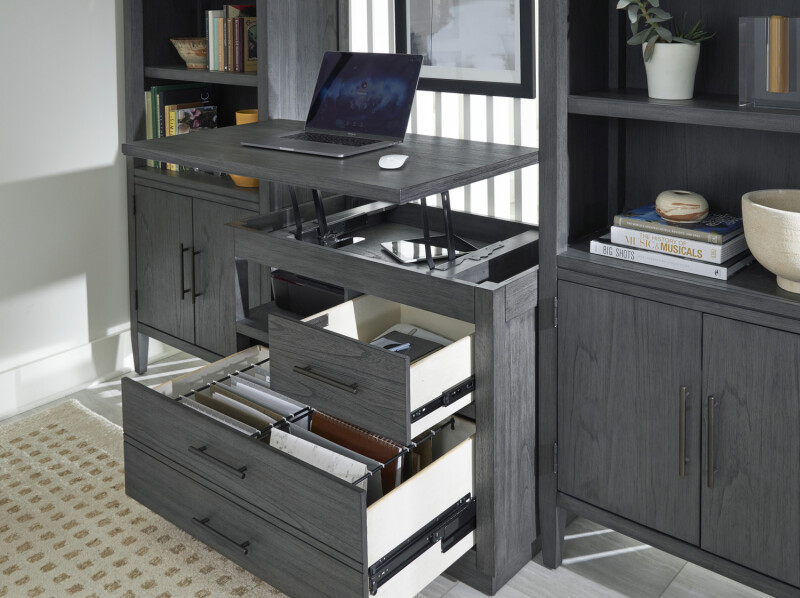 Preston Workstation Combo File W/ Lift Top Office Storage Aspen Home 9 Preston Workstation Combo File W/ Lift Top Office Storage Aspen Home 9