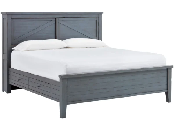Pinebrook King Side Storage Rails Bed Parts Aspen Home