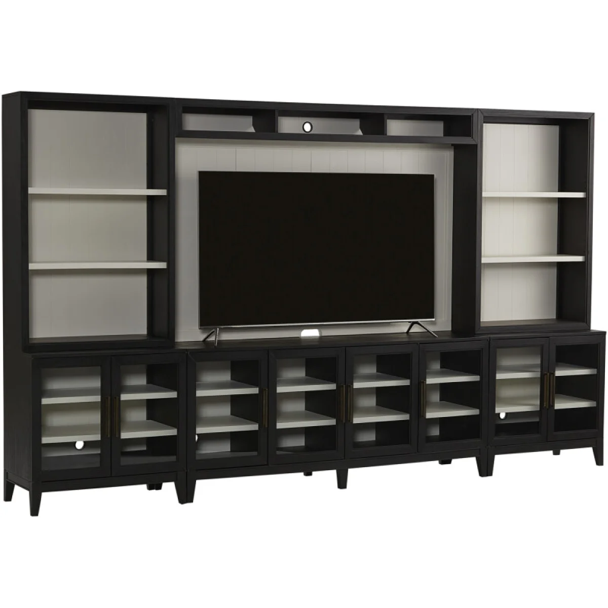 Camden 72″ Bridge & Back Panel Entertainment Stands Aspen Home 4