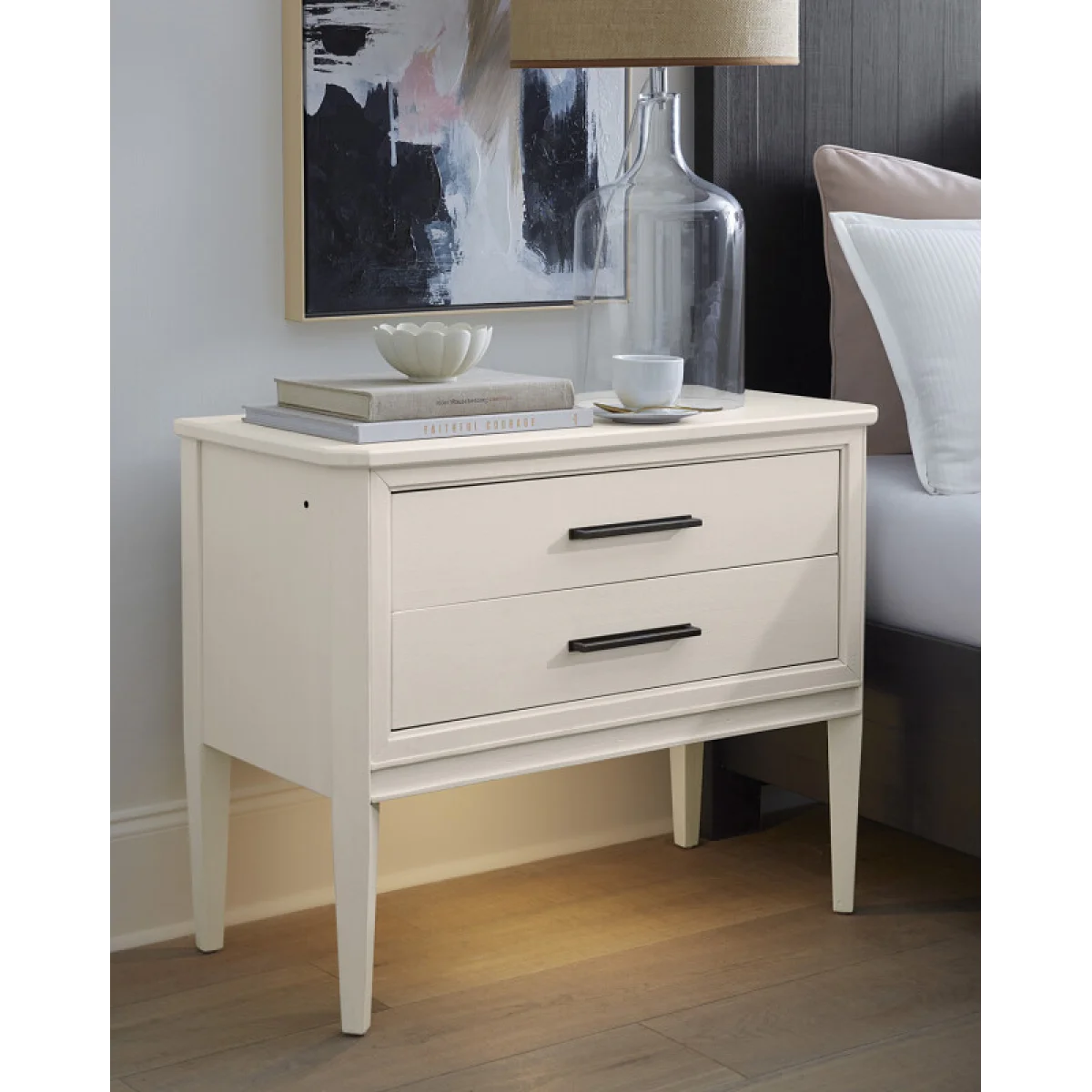 Camden White Liv360 Nightstand Nightstands Aspen Home 6