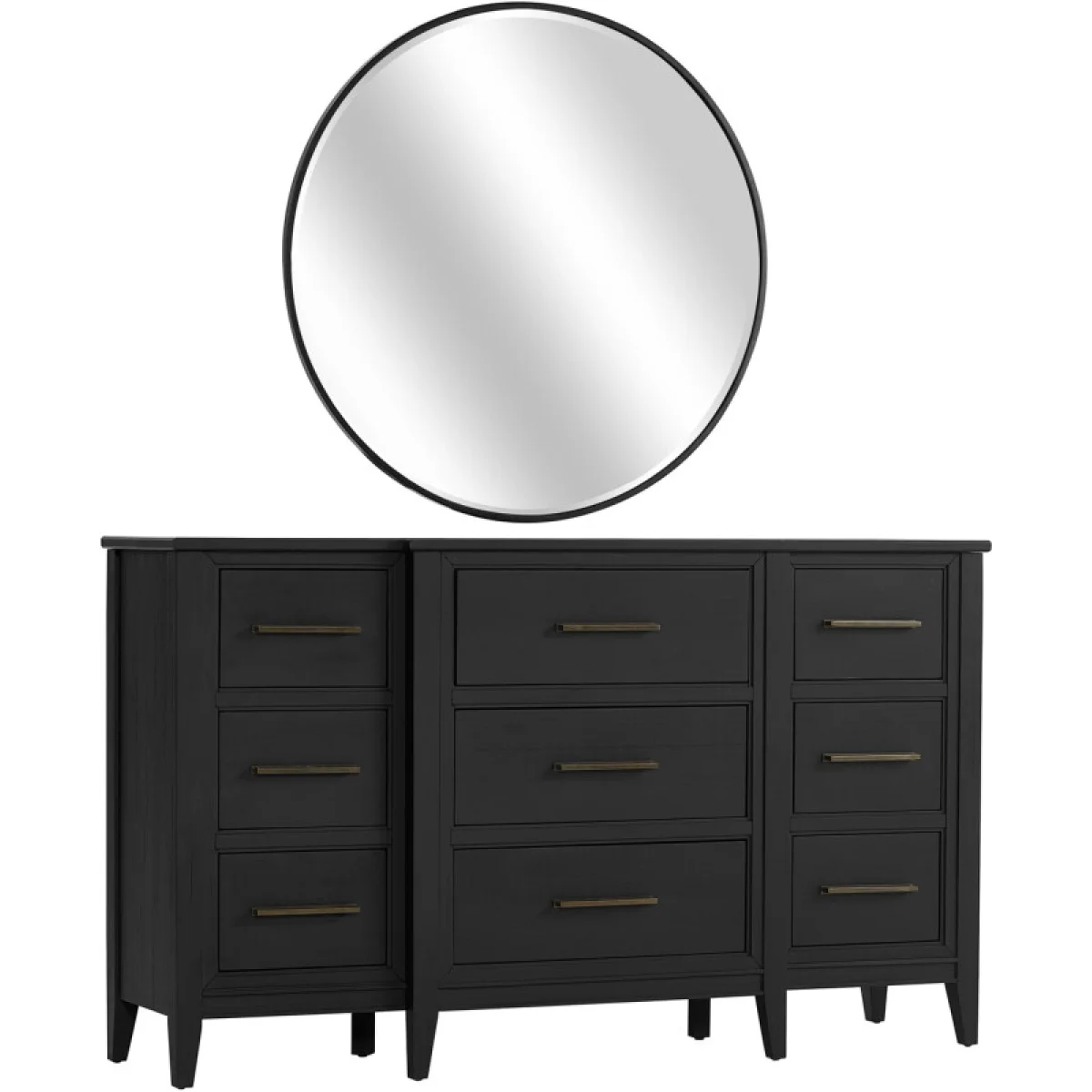 Camden Round Mirror Bedroom Mirrors Aspen Home 8