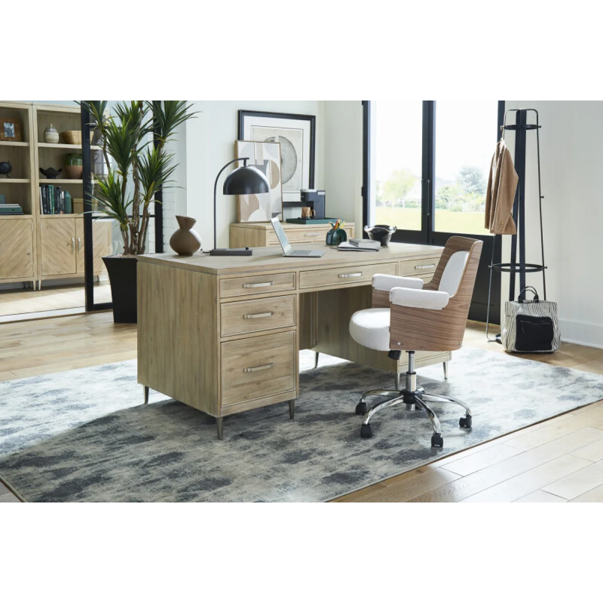 Maddox 66″ Executive Desk Desks Aspen Home 6