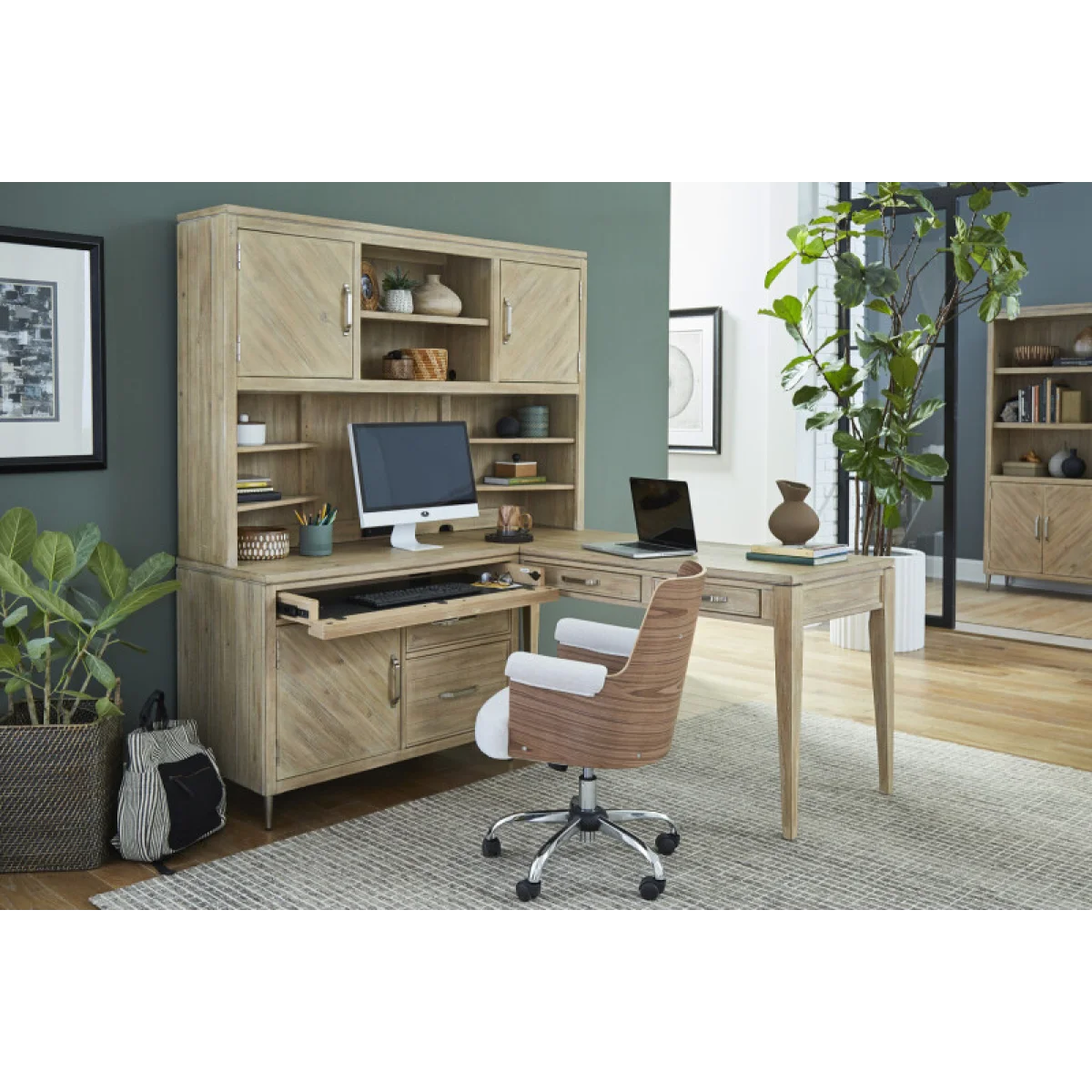 Maddox Credenza Hutch Desks Aspen Home 4