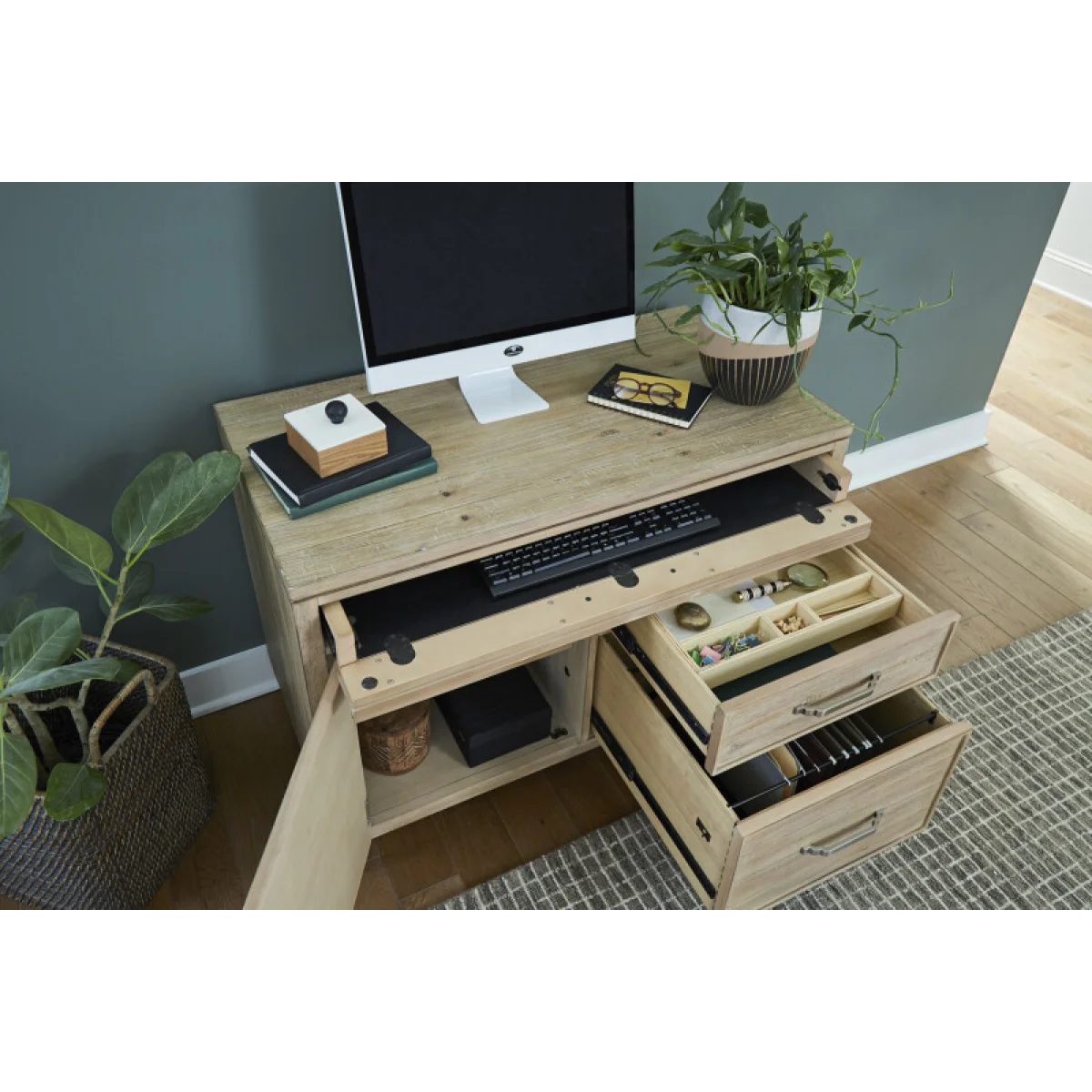 Maddox Workstation Combo File Office Storage Aspen Home 6