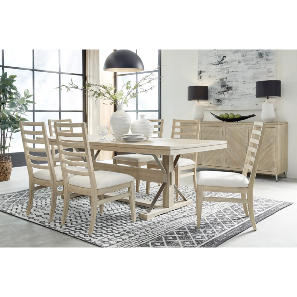 Maddox Trestle Dining Table I644-6030 Dining Tables Aspen Home 6