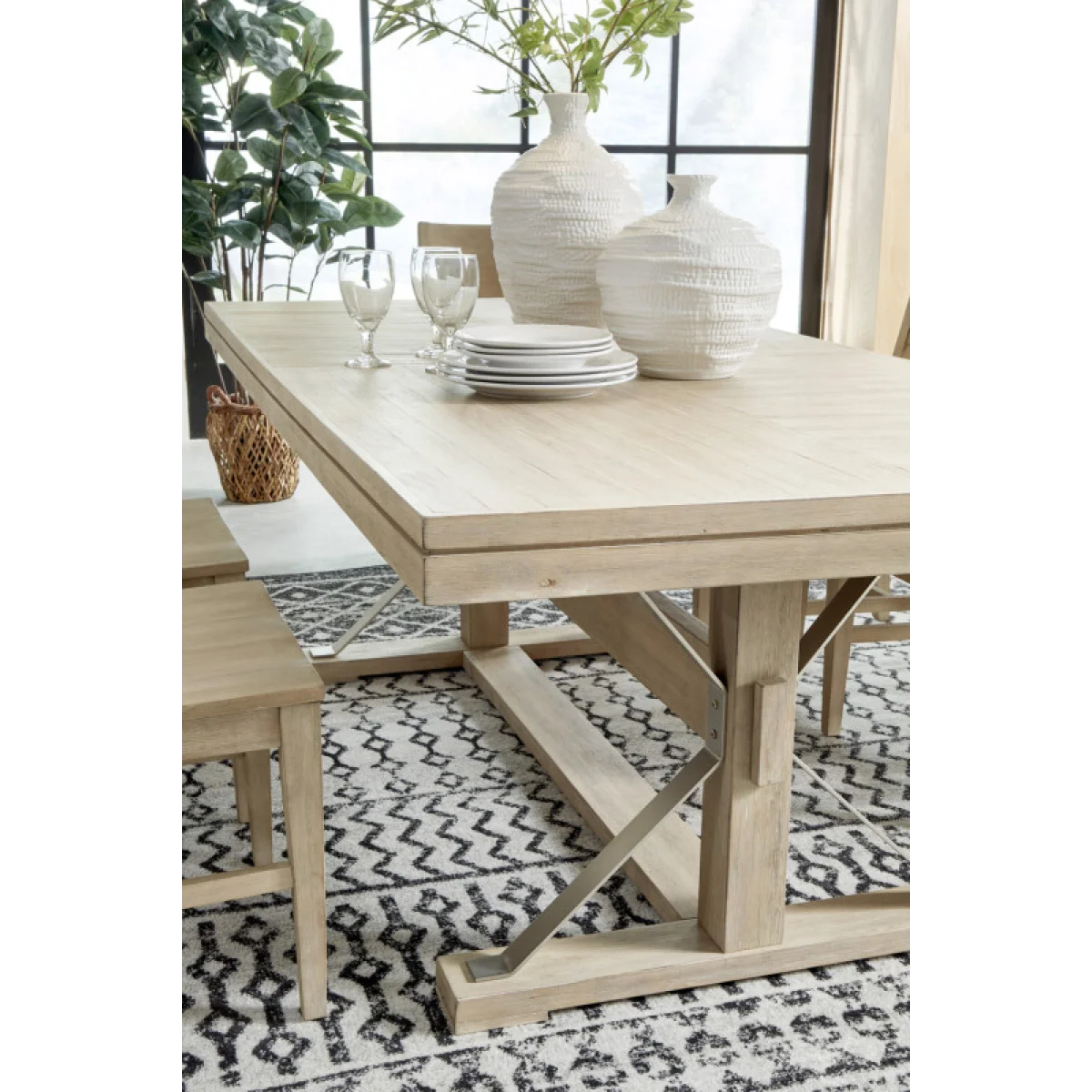 Maddox Trestle Dining Table I644-6030 Dining Tables Aspen Home 10