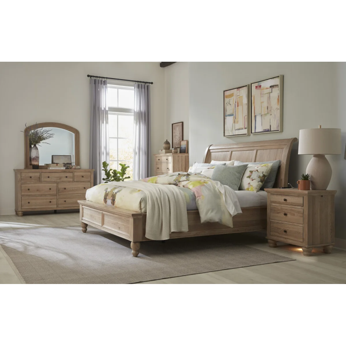 Cambridge Queen Sleigh Bed Hb Beds Aspen Home 22