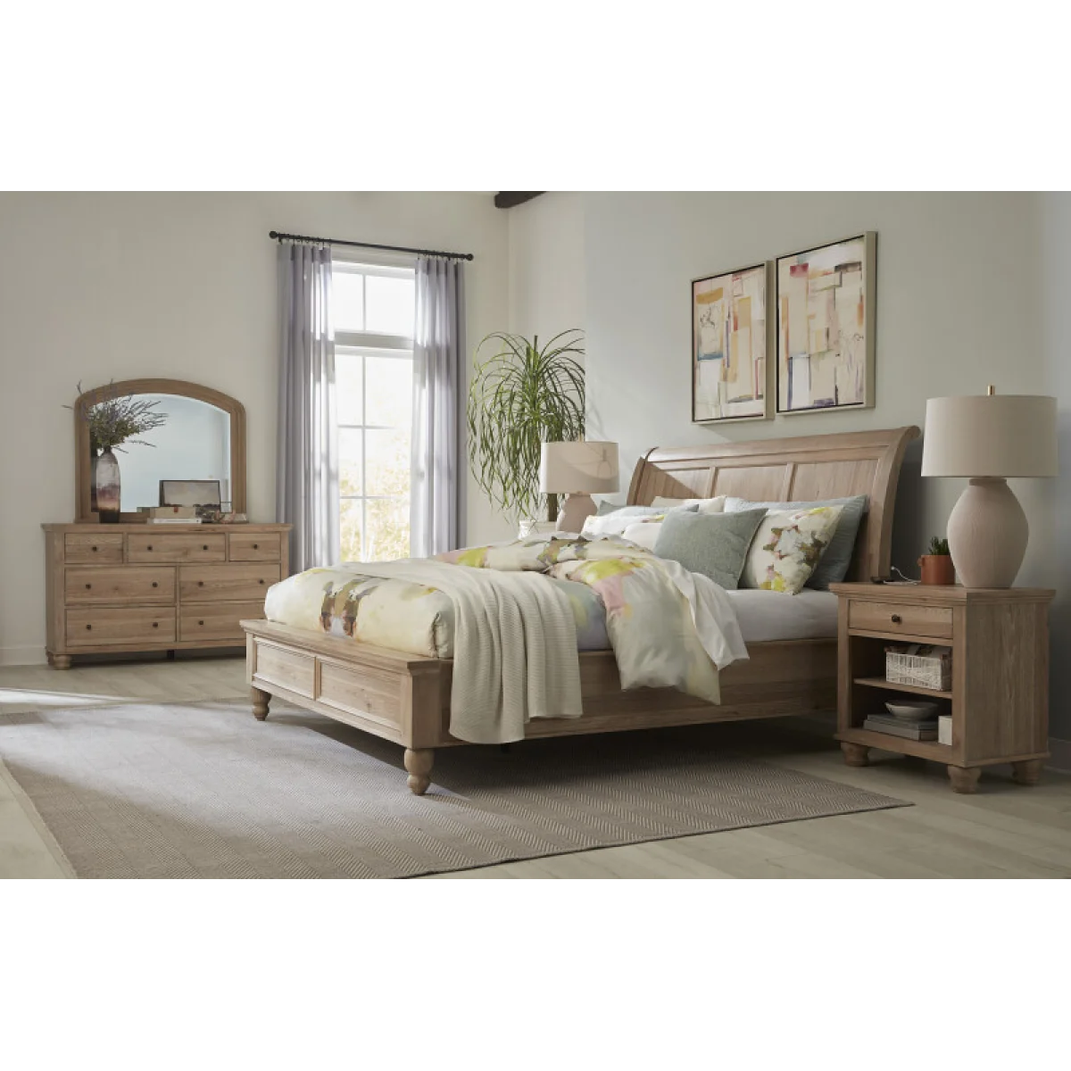 Cambridge Queen Sleigh Bed Hb Beds Aspen Home 19