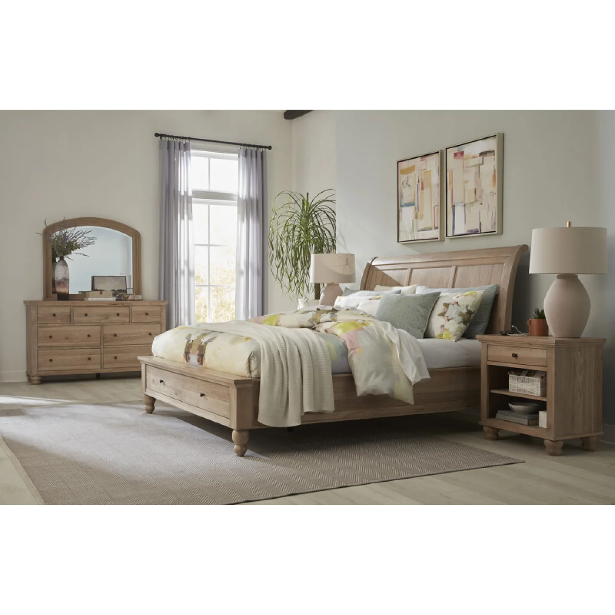 Cambridge Queen Sleigh Bed Hb Beds Aspen Home 18