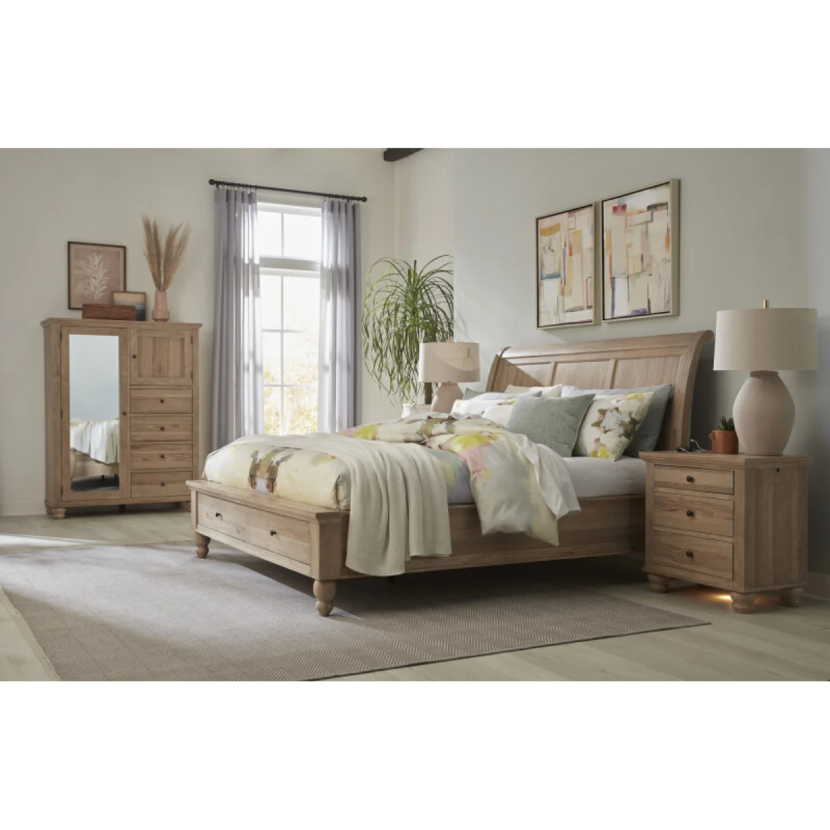 Cambridge Queen Sleigh Bed Hb Beds Aspen Home 15