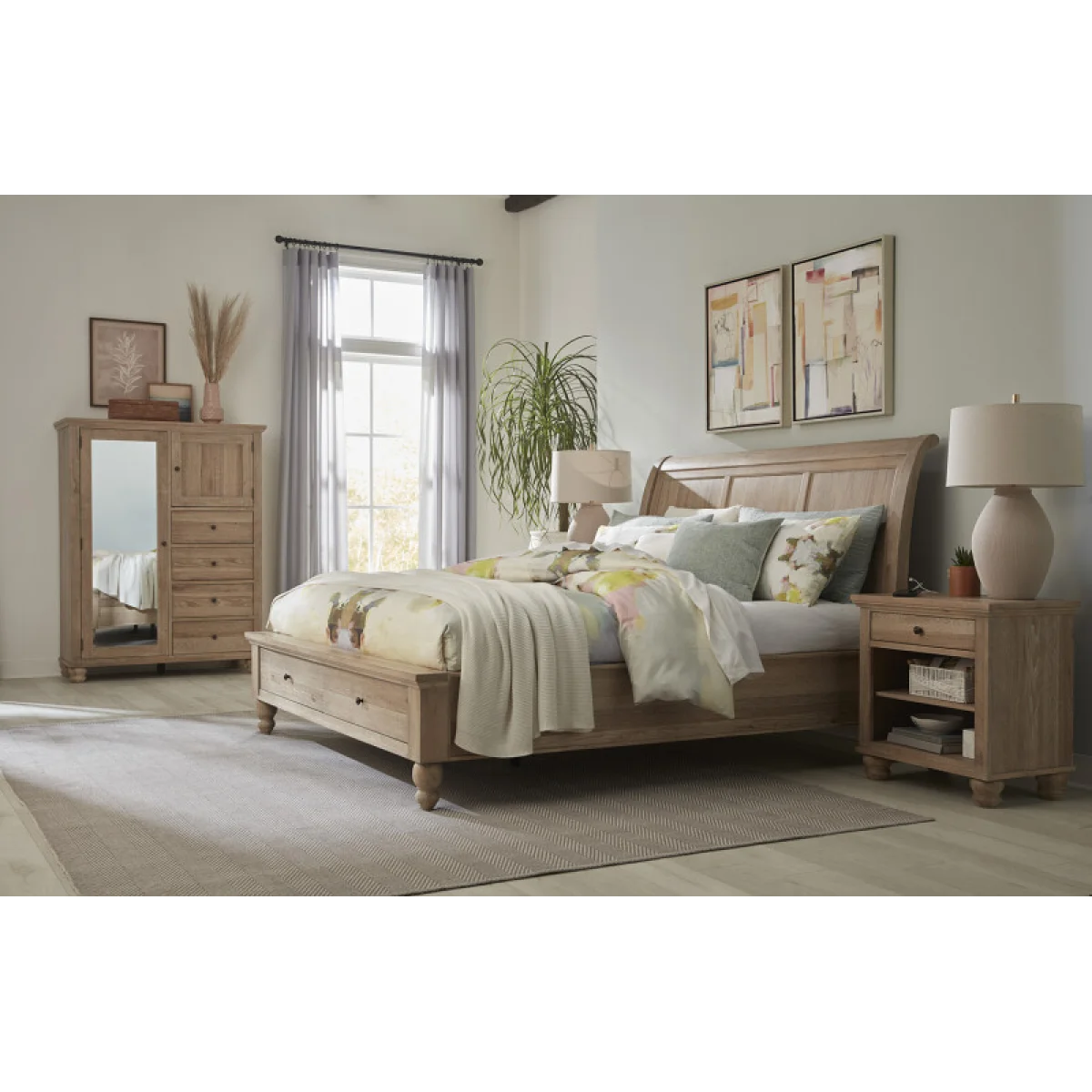 Cambridge Queen Sleigh Bed Hb Beds Aspen Home 6