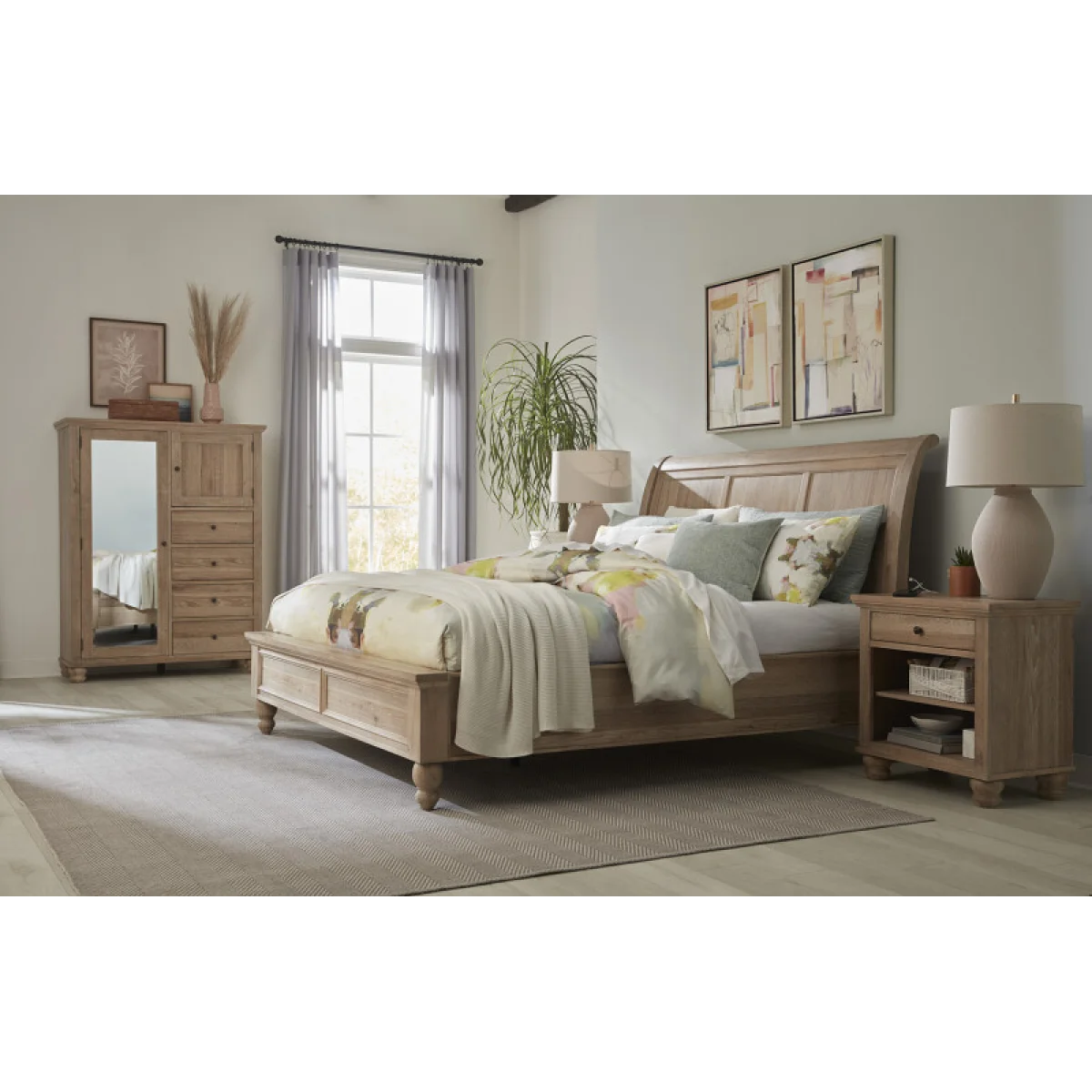 Cambridge Queen Sleigh Bed Hb Beds Aspen Home 14