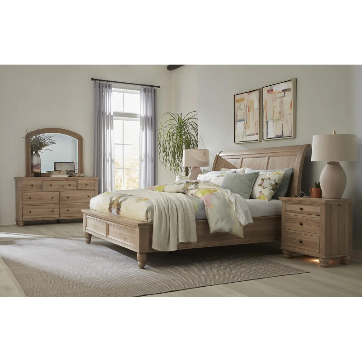 Cambridge Queen Sleigh Bed Hb Beds Aspen Home 12