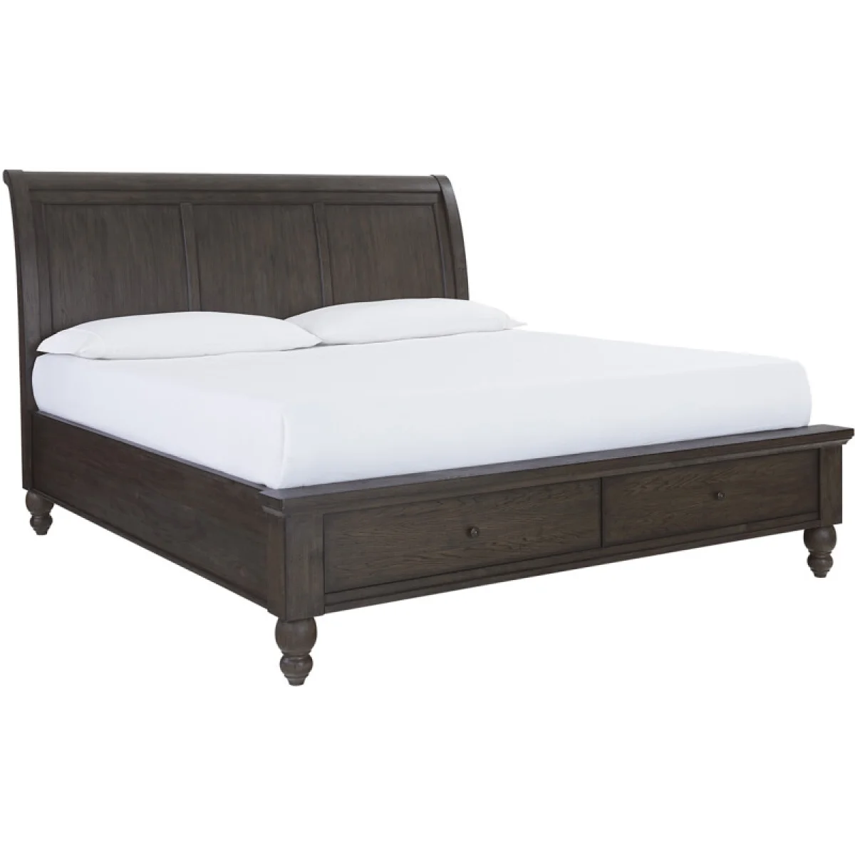 Cambridge Queen Sleigh Bed Hb ICB-400-PPR-KD-1 Beds Aspen Home 19