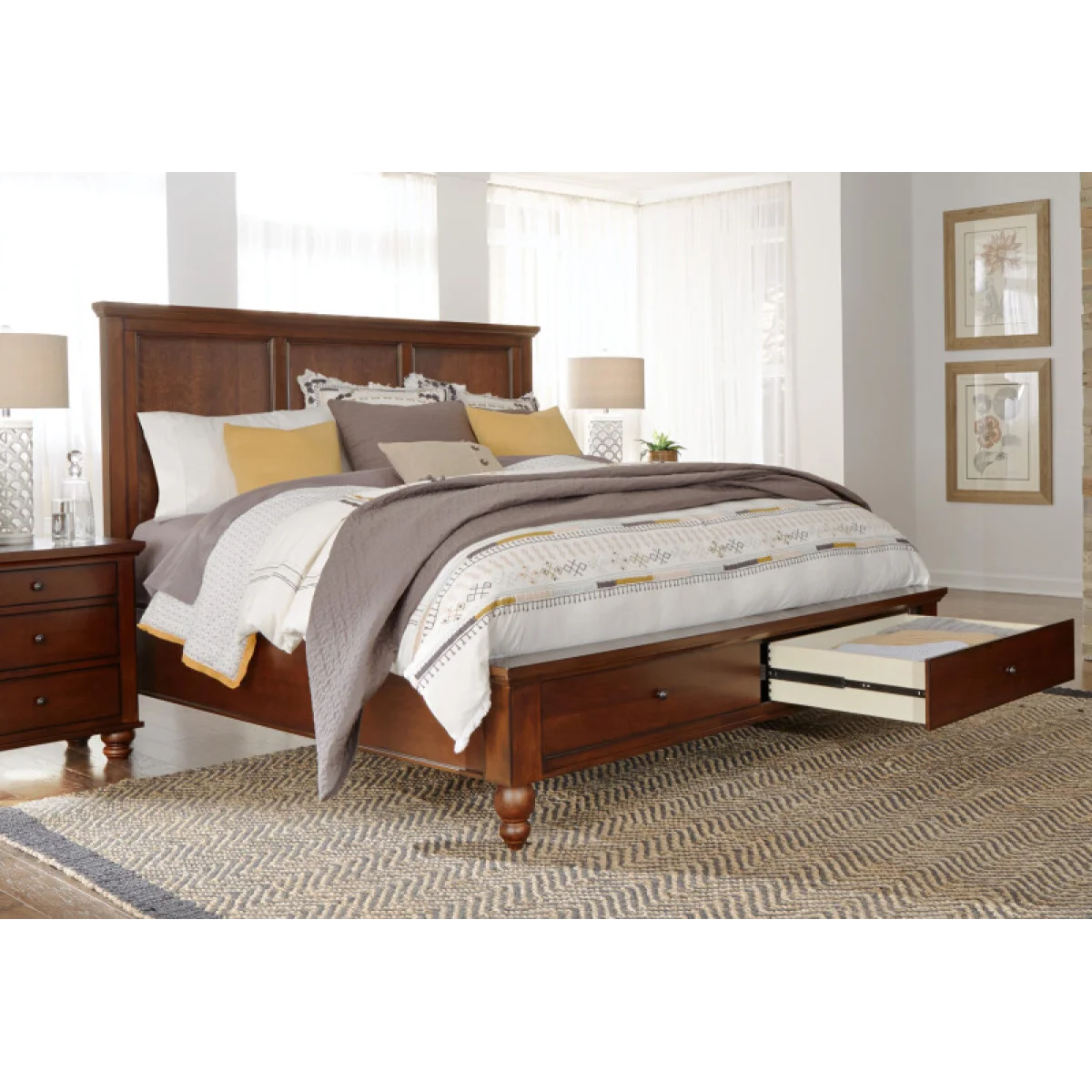 Cambridge Queen Low Profile Fb Bed Parts Aspen Home 9