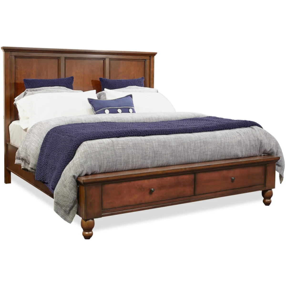 Cambridge Queen Lp Fb W/drawers Bed Parts Aspen Home 4