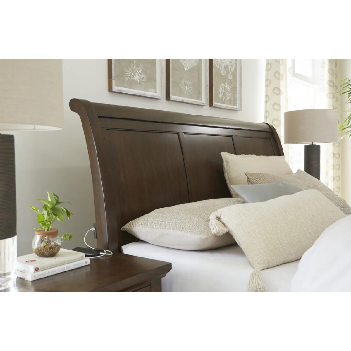 Cambridge King/cal King Sleigh Hb Bed Parts Aspen Home 24