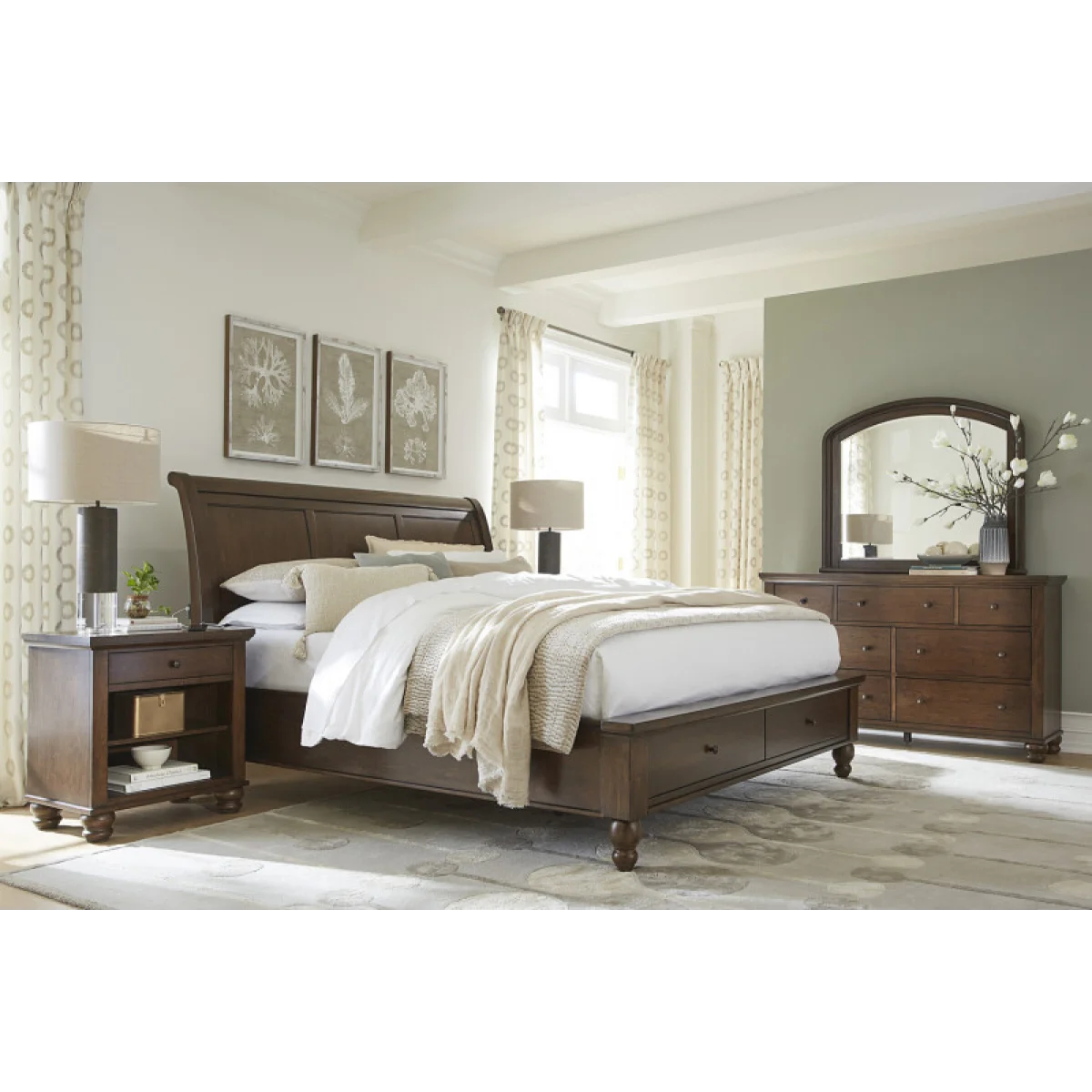 Cambridge King/cal King Sleigh Hb Bed Parts Aspen Home 15