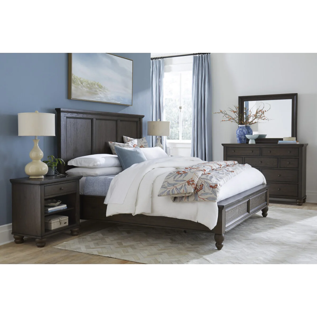 Cambridge King Low Profile Fb Bed Parts Aspen Home 16