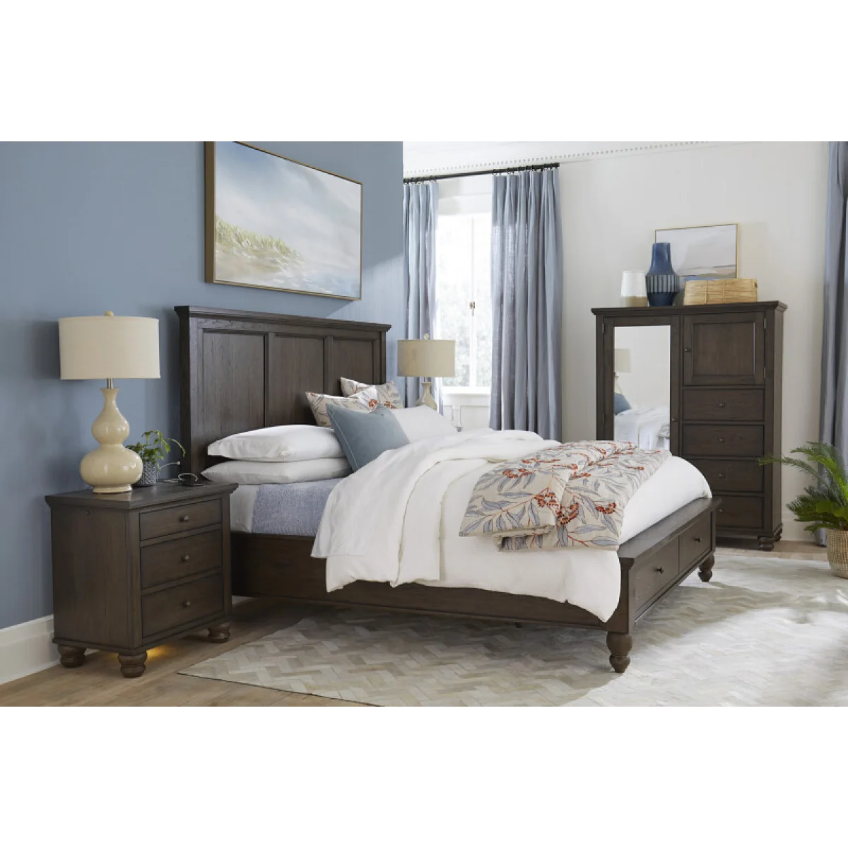 Cambridge King Low Profile Fb Bed Parts Aspen Home 12
