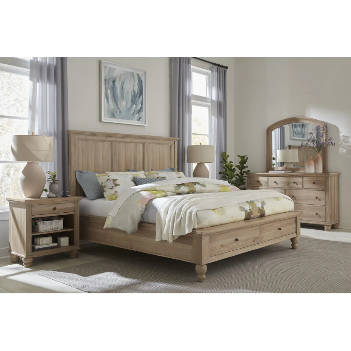 Cambridge 1 Drawer Nightstand ICB-451-KHK-1 Nightstands Aspen Home 7