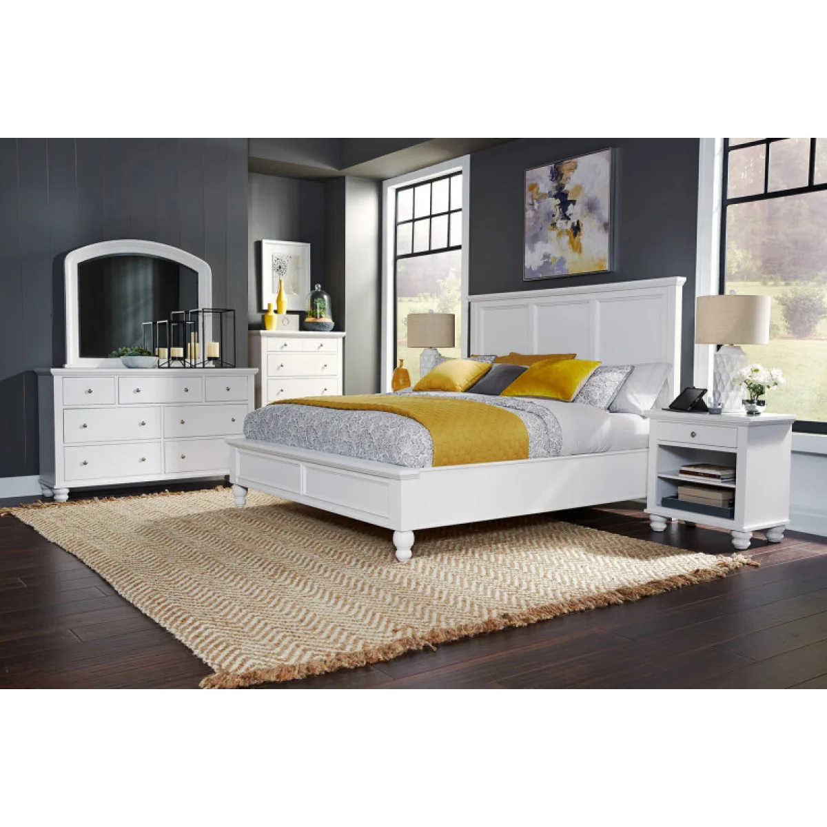 Cambridge 1 Drawer Nightstand Nightstands Aspen Home 9