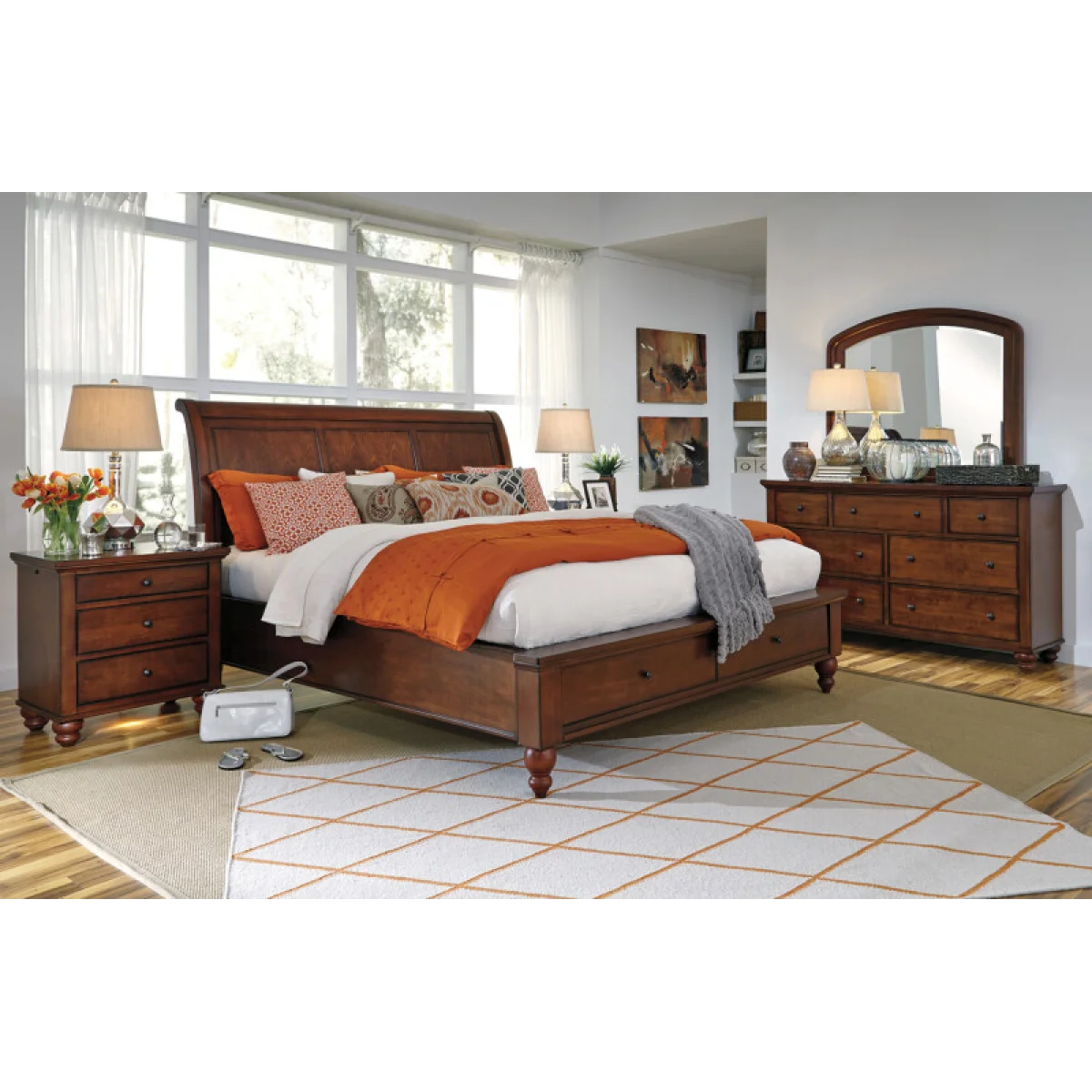 Cambridge Double Dresser Mirror Dressers Aspen Home 7
