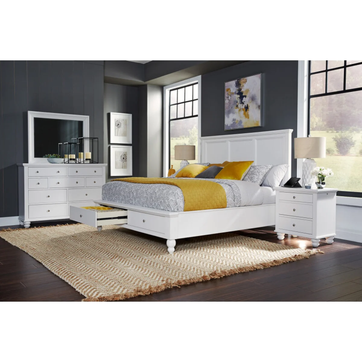 Cambridge Queen Framed Panel Hb Bed Parts Aspen Home 19