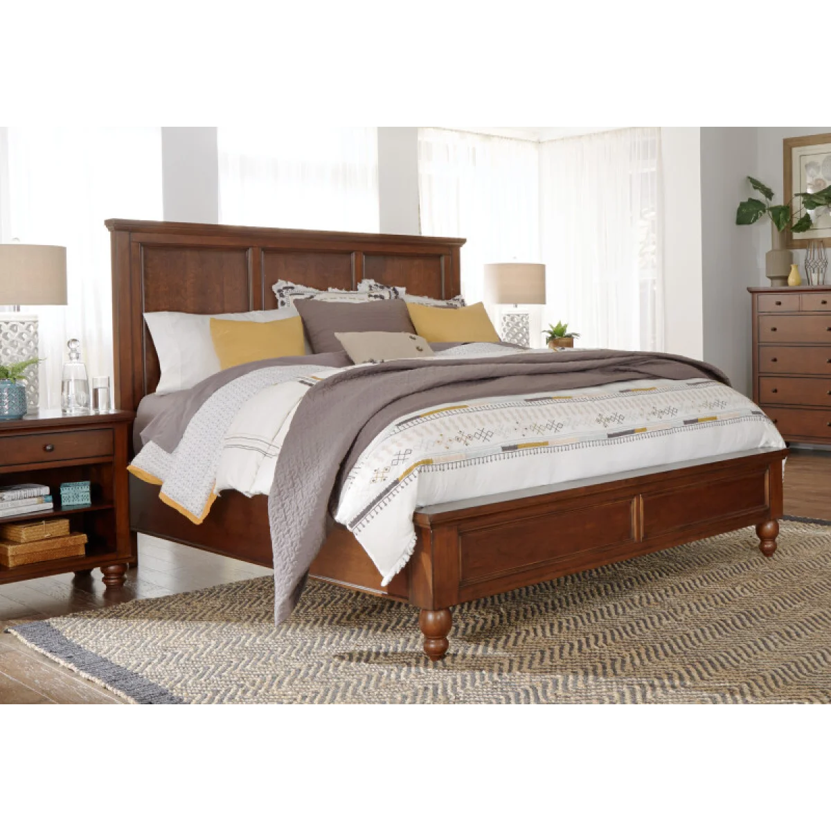 Cambridge King Framed Panel Hb Bed Parts Aspen Home 10