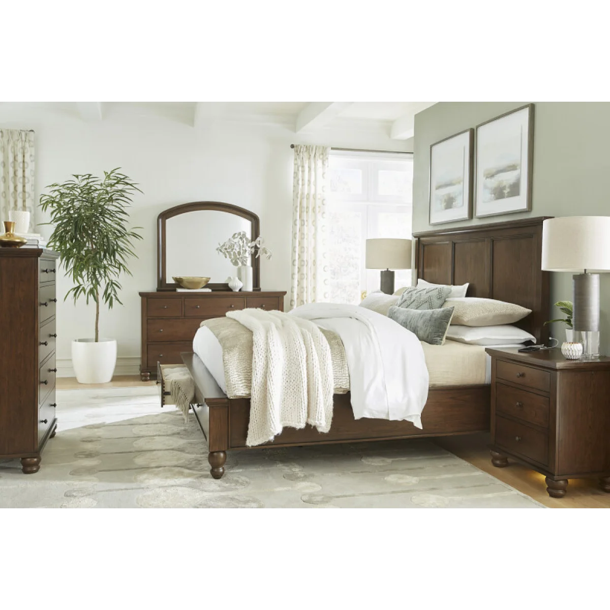Cambridge King Framed Panel Hb Bed Parts Aspen Home 12