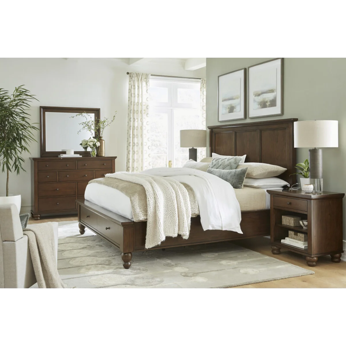 Cambridge King Framed Panel Hb Bed Parts Aspen Home 8