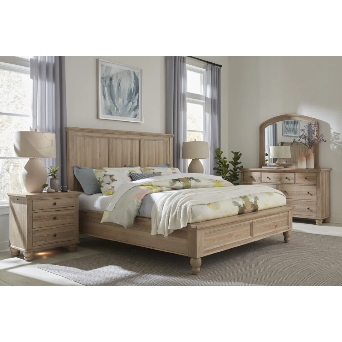 Cambridge King Framed Panel Hb Bed Parts Aspen Home 22