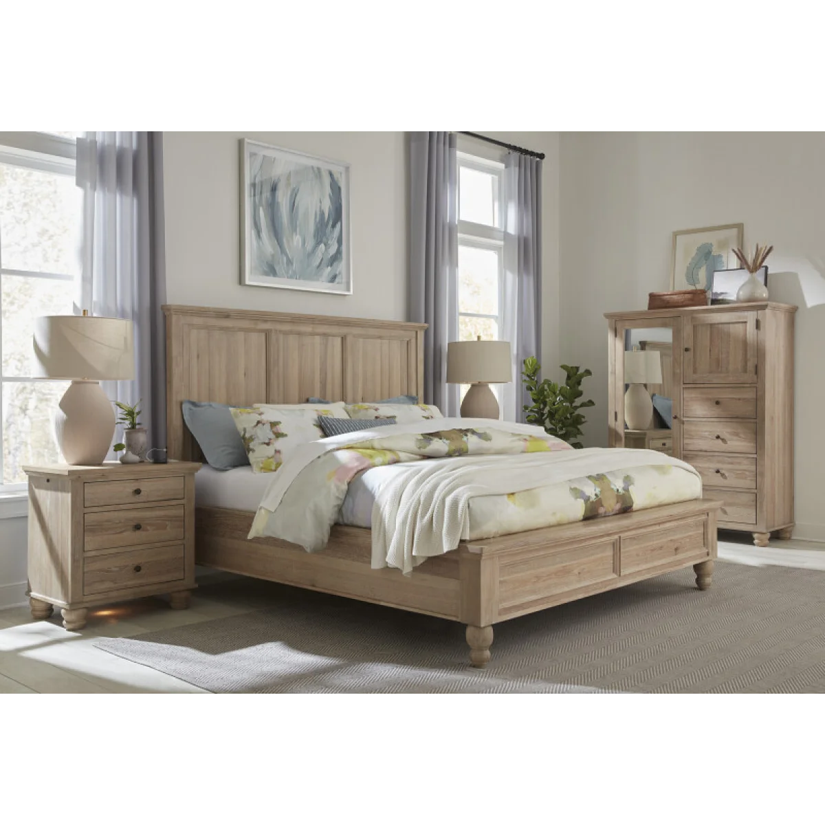 Cambridge King Framed Panel Hb Bed Parts Aspen Home 19