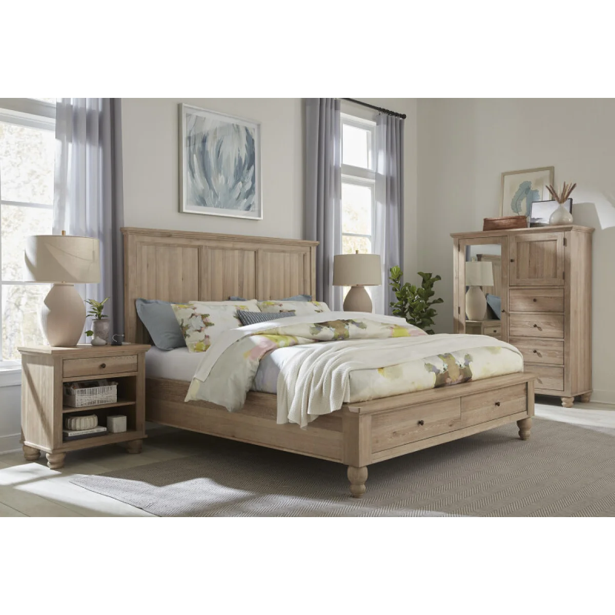 Cambridge King Framed Panel Hb Bed Parts Aspen Home 12