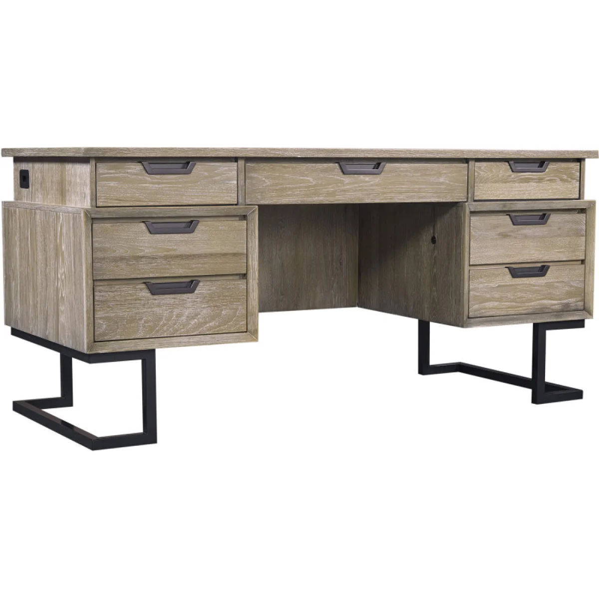 Harper Point 66″ Executive Desk Desks Aspen Home 4