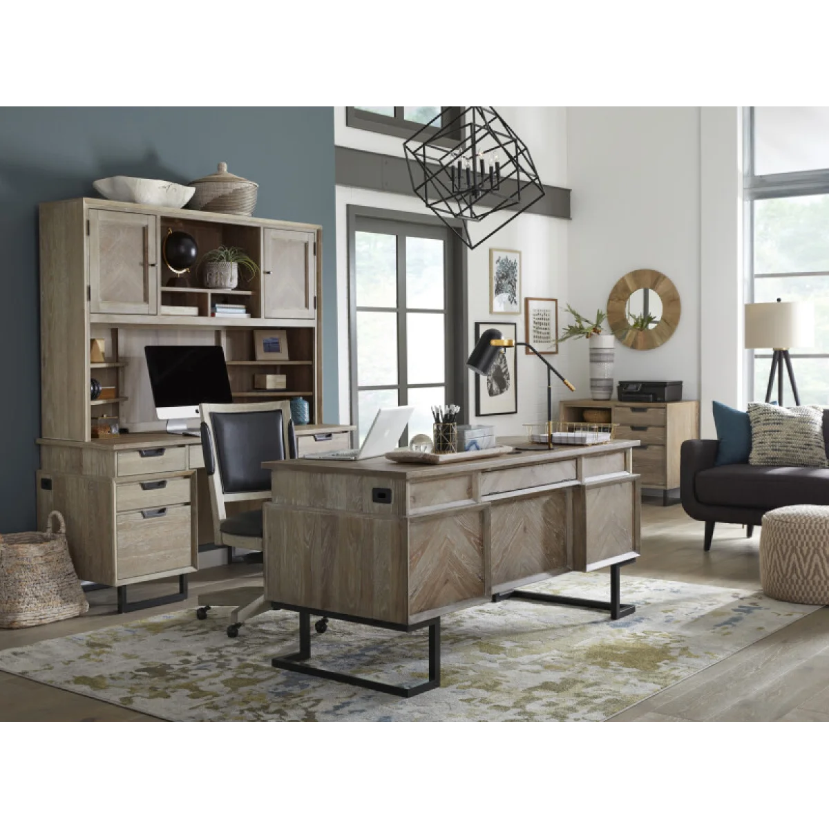 Harper Point 66″ Executive Desk Desks Aspen Home 6