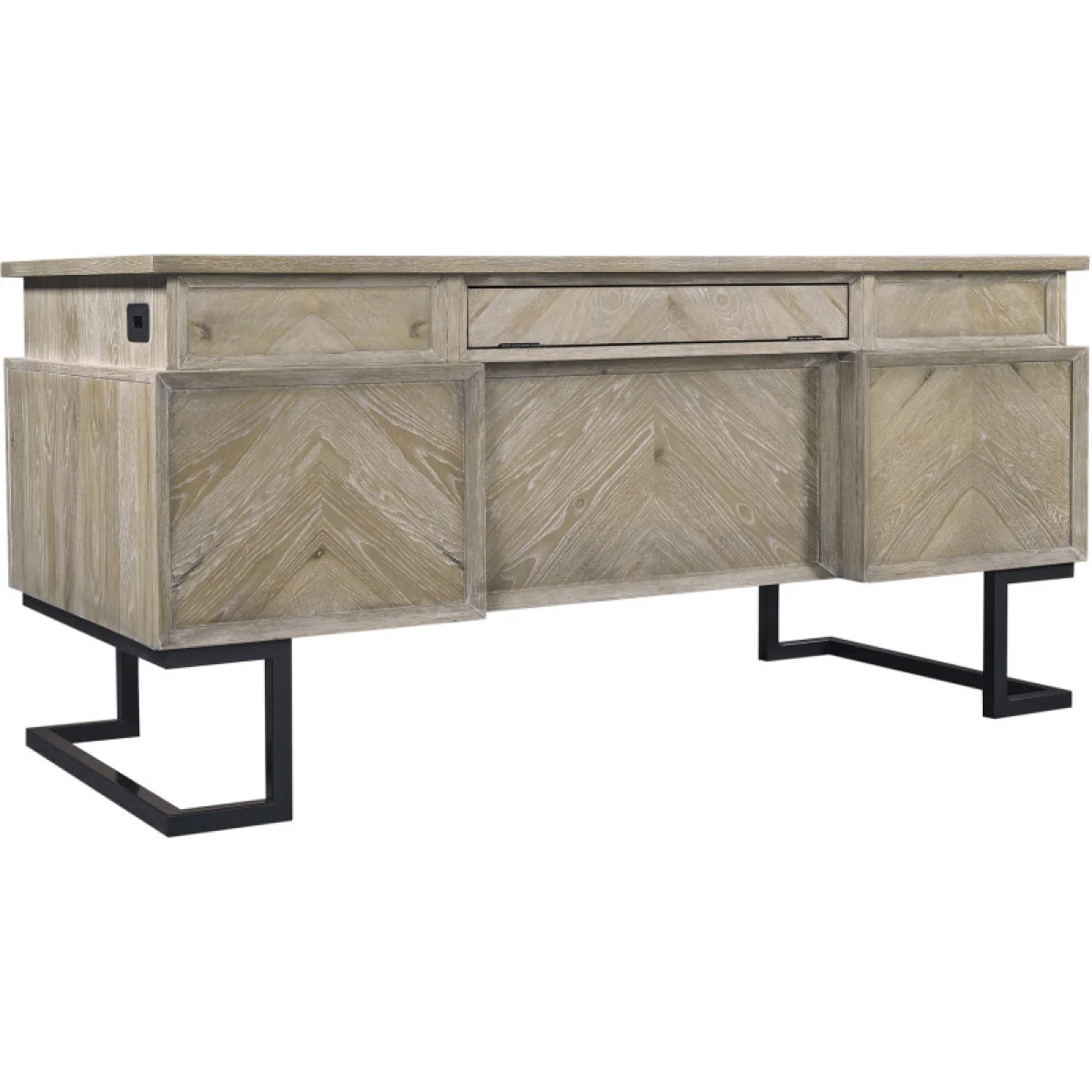 Harper Point 66″ Executive Desk Desks Aspen Home 8