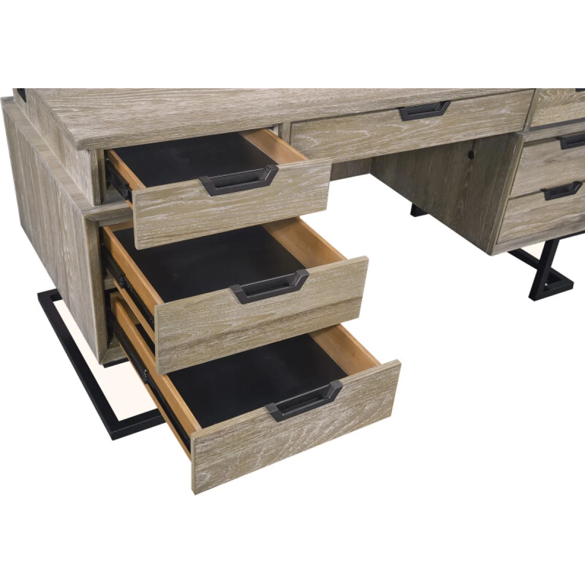 Harper Point 66″ Executive Desk Desks Aspen Home 10
